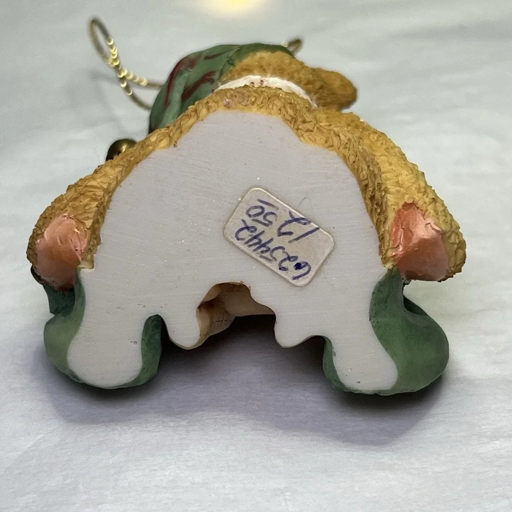 CHERISHED TEDDIES Boy Elf With Reindeer Hanging‎ Ornament Rare